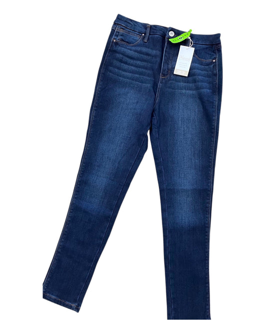 Jeans Straight By Natural Reflections In Blue Denim, Size:10