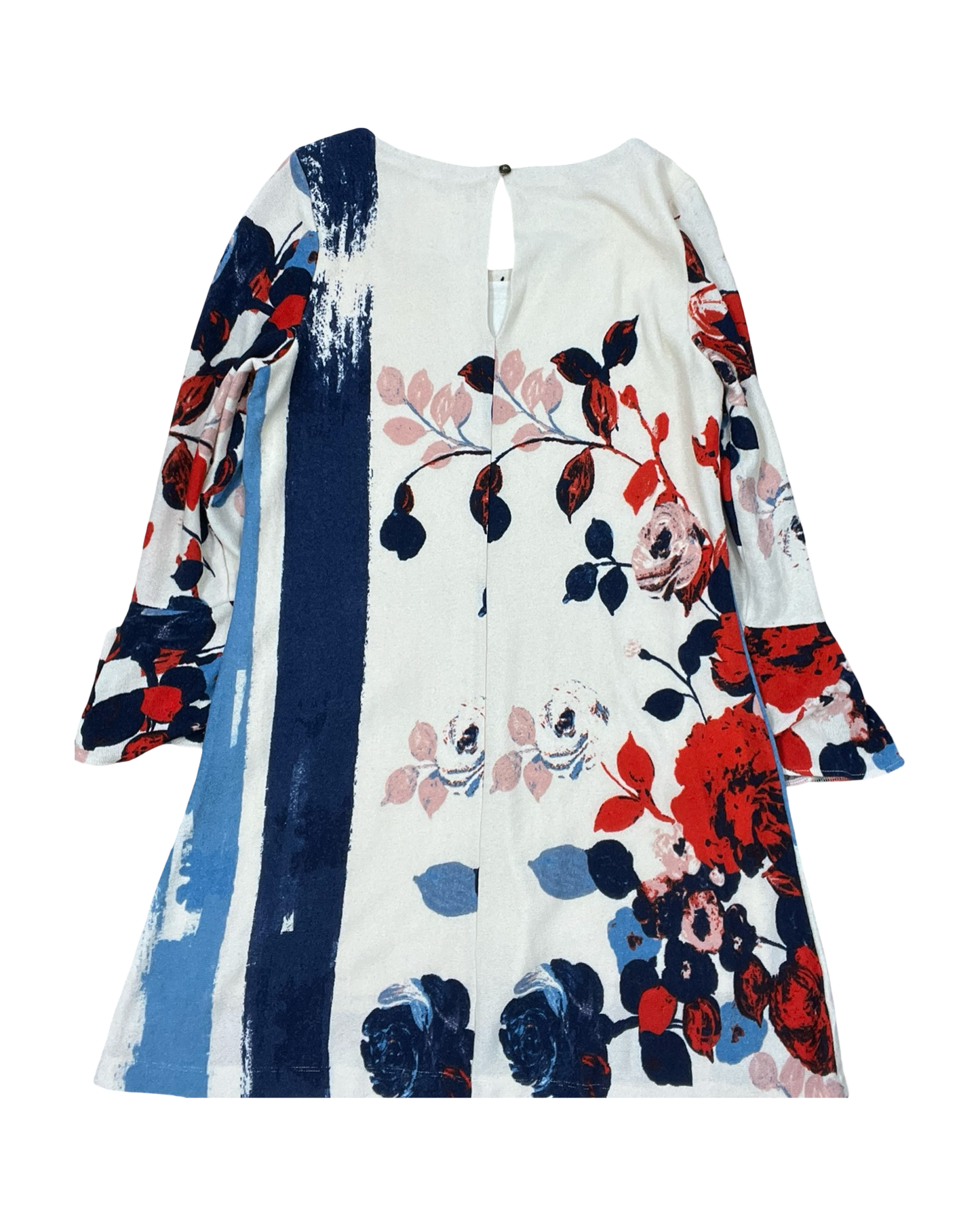 Dress Work By Maeve In Blue & Orange, Size:M