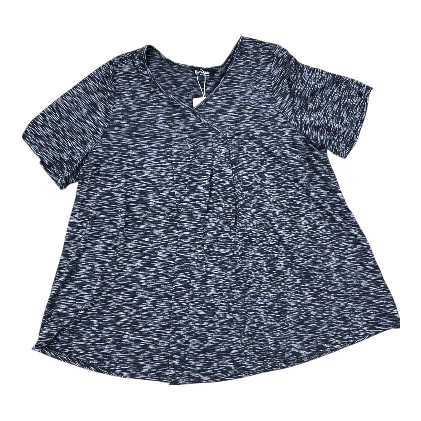Top Ss By Bloomchic In Black & Grey, Size:Xl
