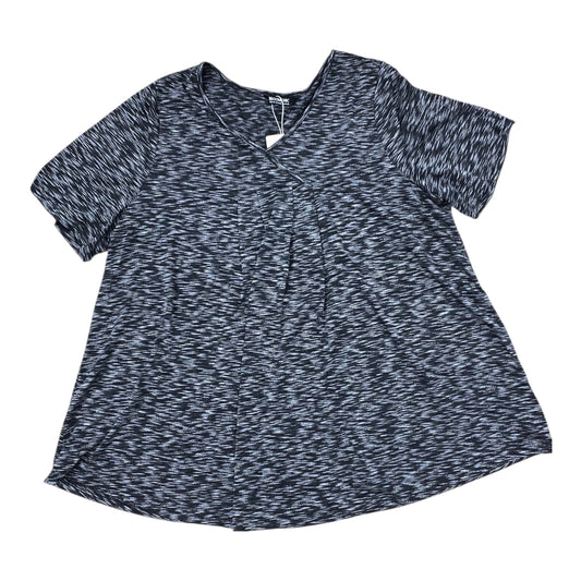 Top Ss By Bloomchic In Black & Grey, Size:Xl