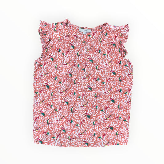 Top Sleeveless By Loft In Orange, Size:L
