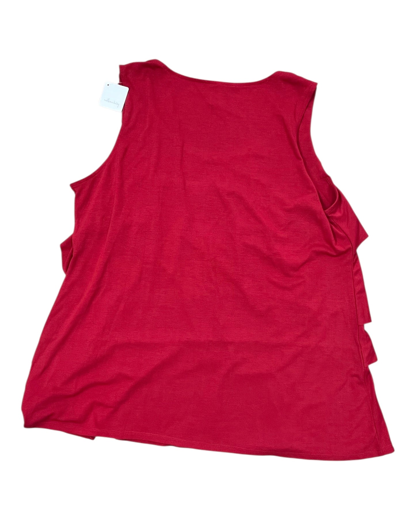 Top Sleeveless By Willow Bay In Red, Size:2X