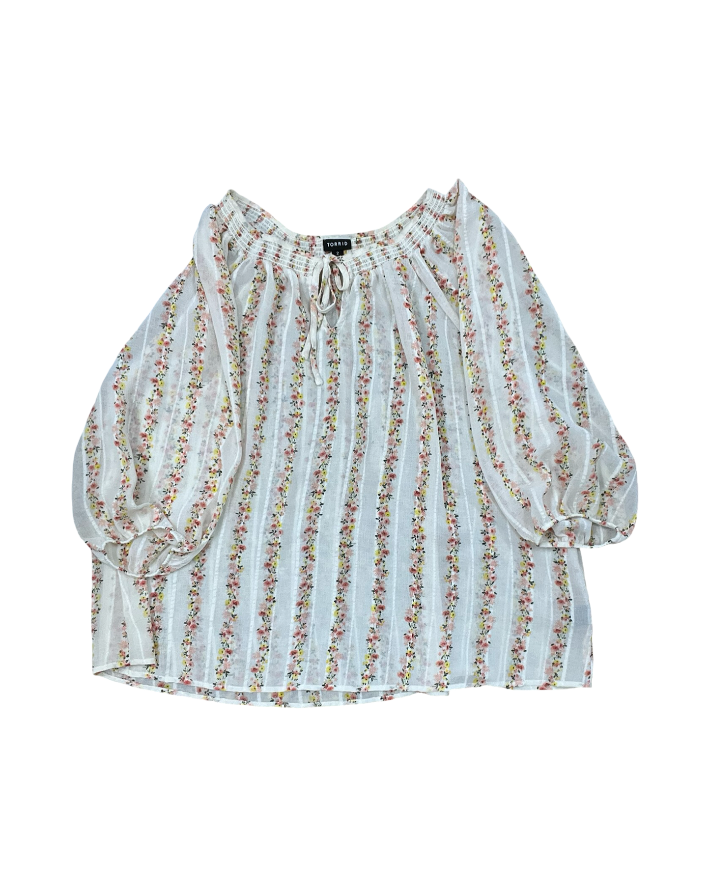 Top Ls By Torrid In Cream, Size:2X
