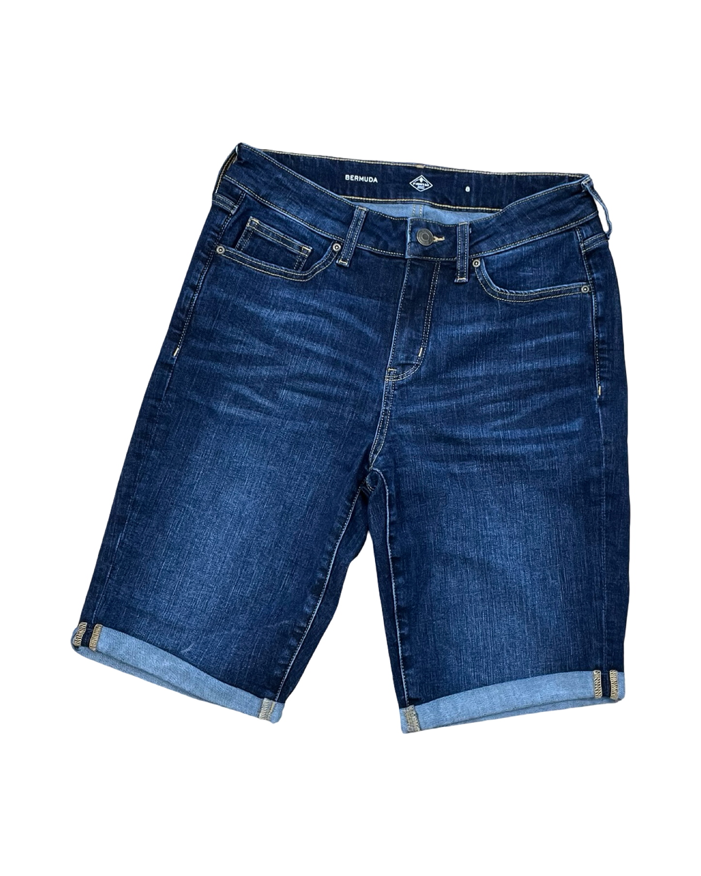 Shorts By St Johns Bay In Blue Denim, Size:8