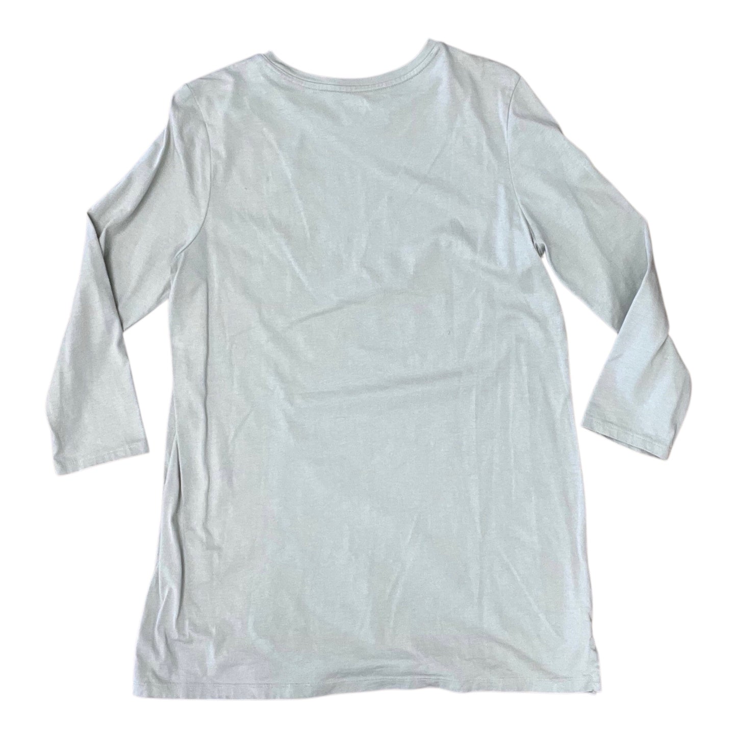 Top 3/4 Sleeve By Lands End In Green, Size:M