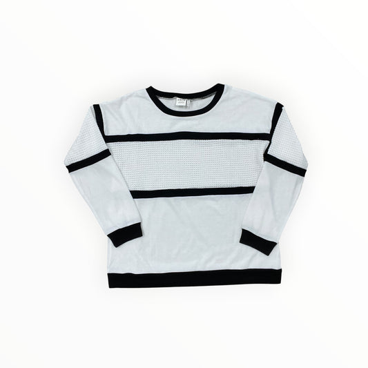 Top Ls By Simple In Black & White, Size:M