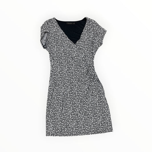 Dress Work By Limited In Black & Cream, Size:M