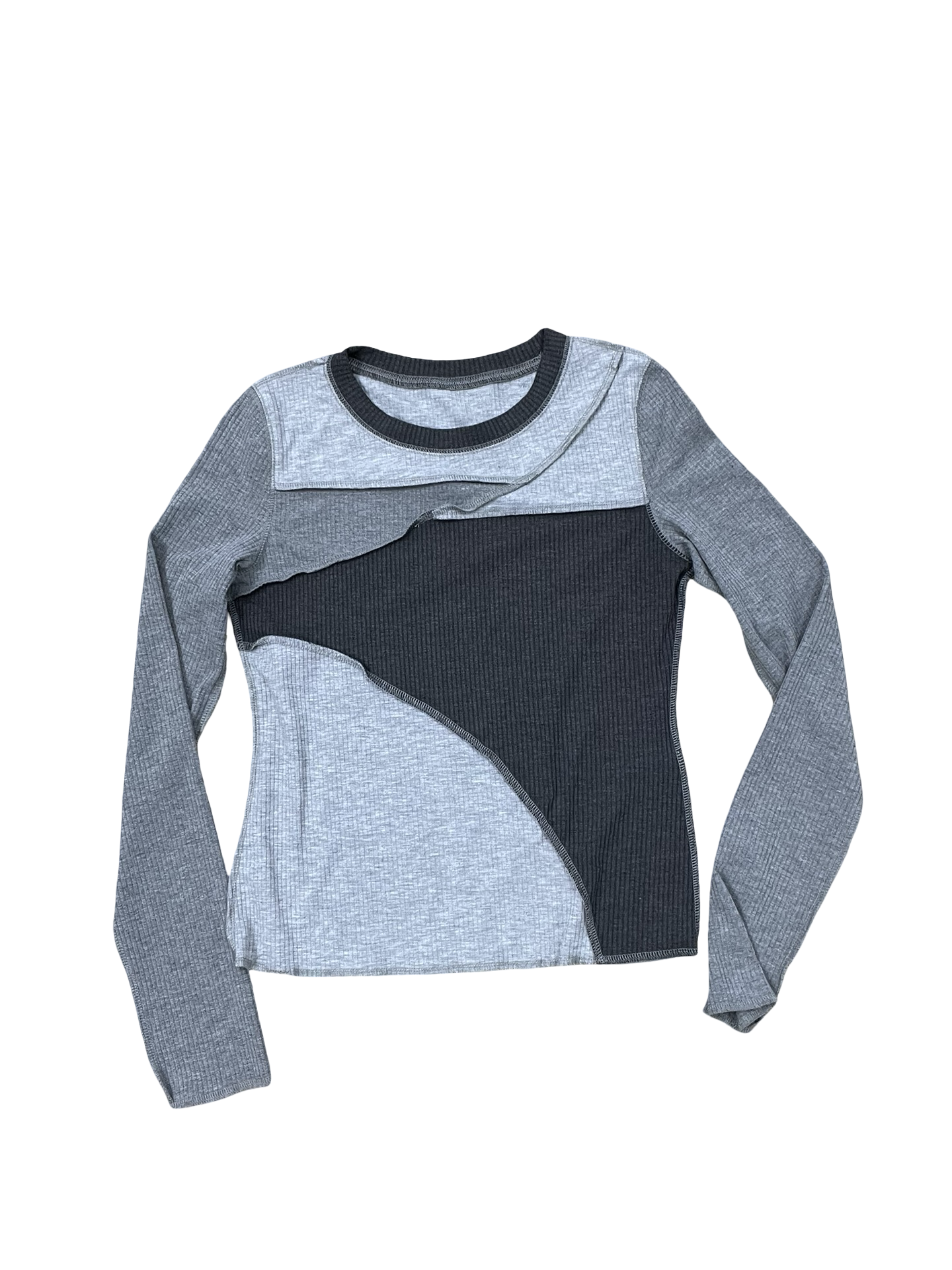 Top Ls Basic By Clothes Mentor In Grey, Size:S