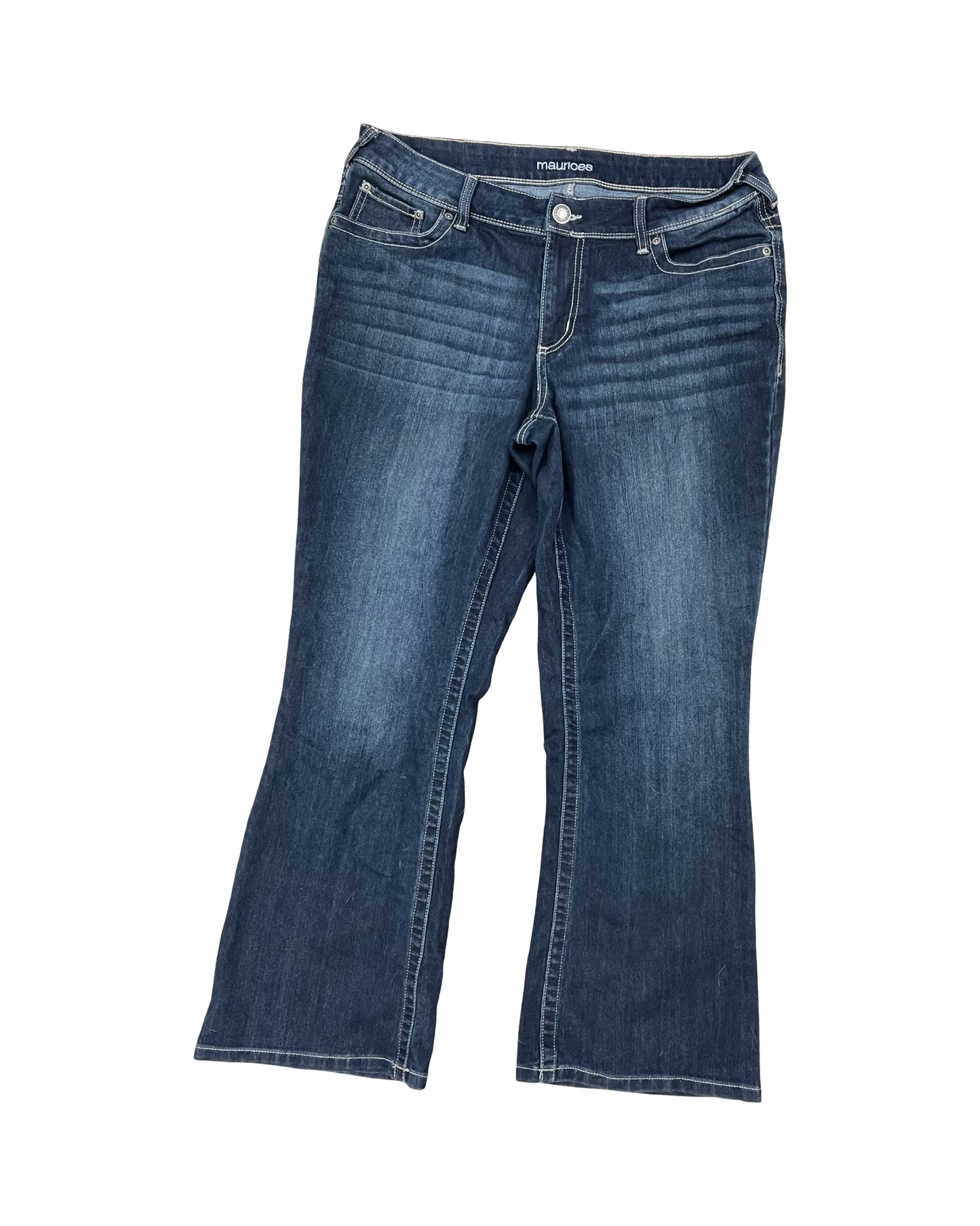 Jeans Boot Cut By Maurices In Blue Denim, Size:16