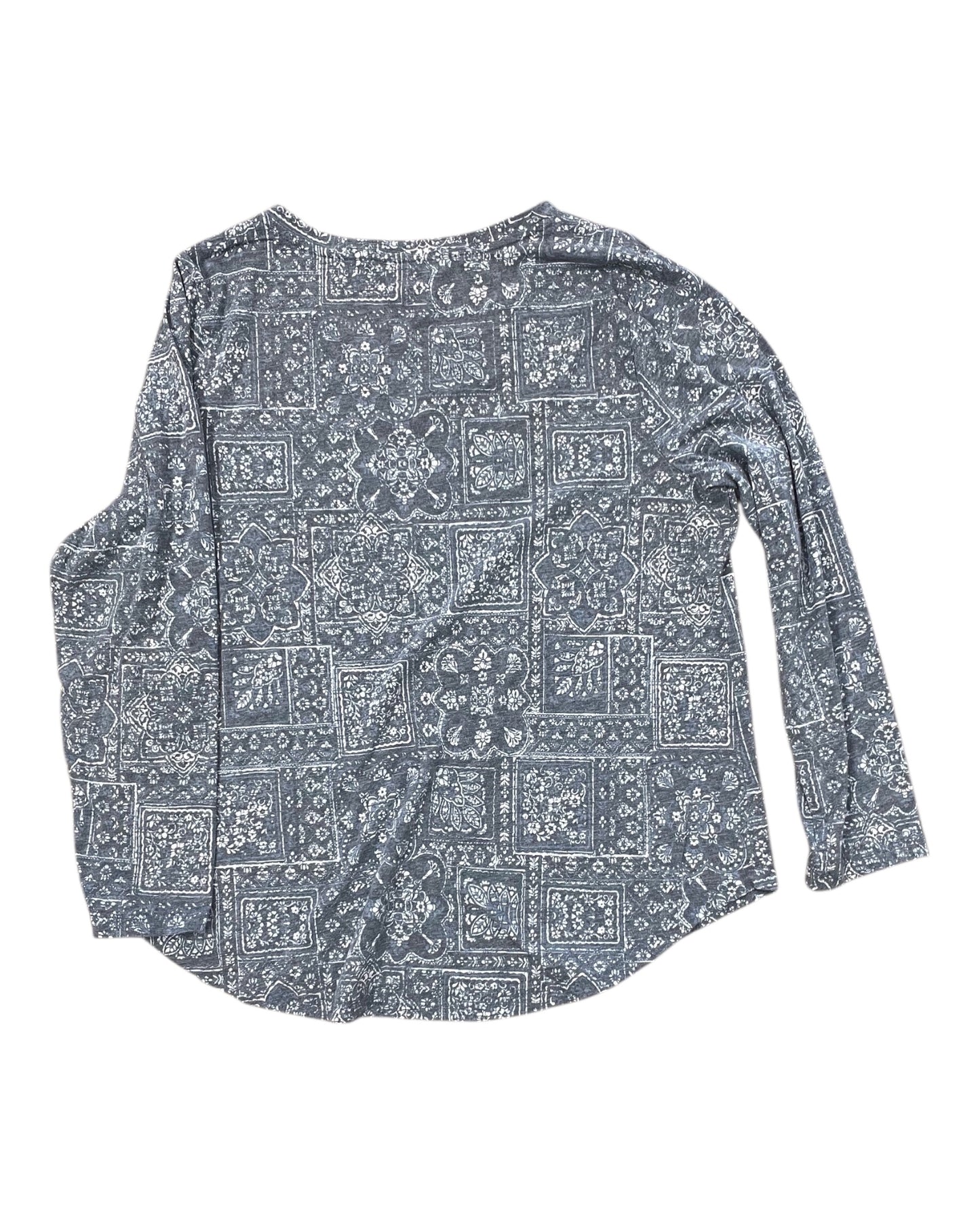 Top Ls Basic By Style And Company In Blue, Size:1X