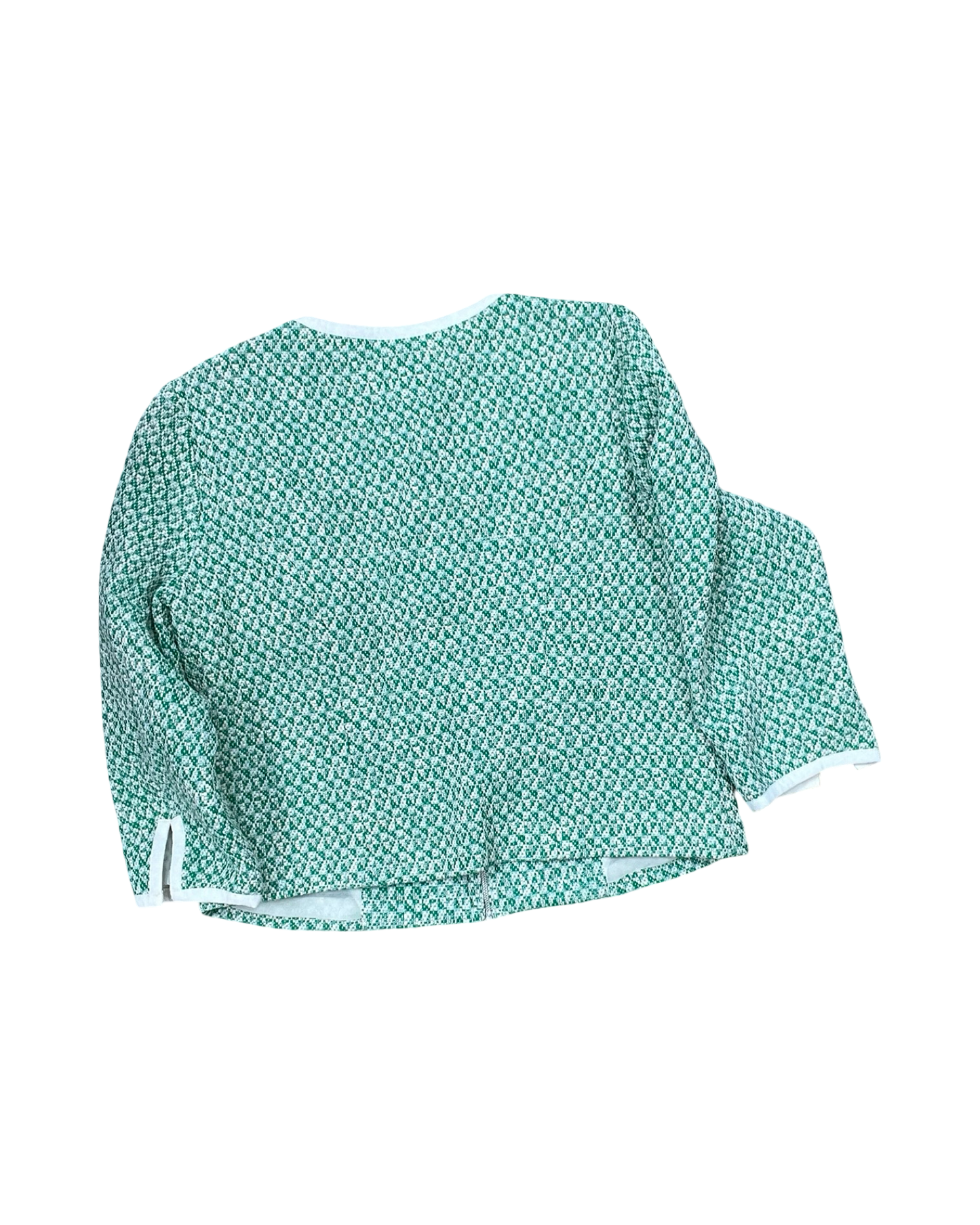 Jacket Other By Cabi In Cream & Green, Size:M