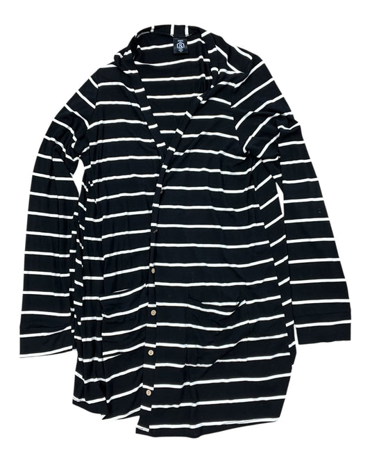 Cardigan By Agnes & Dora In Black & White, Size:Xl