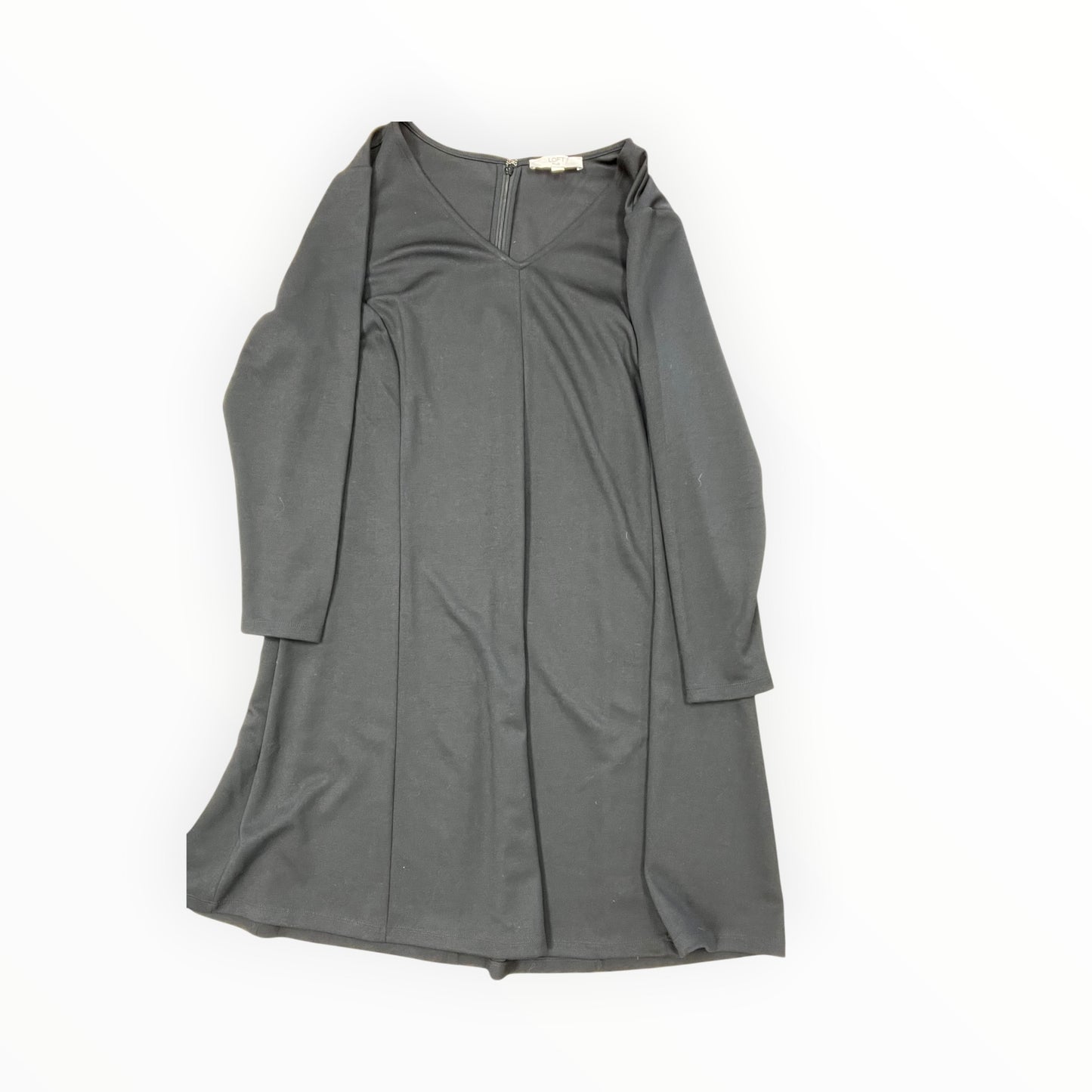 Dress Casual Midi By Loft In Black, Size:2X