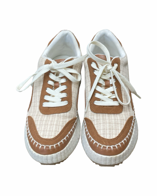 Shoes Sneakers Platform By Universal Thread In Cream & Tan, Size:8
