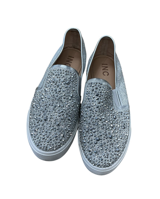 Shoes Flats By Inc In Silver, Size:7