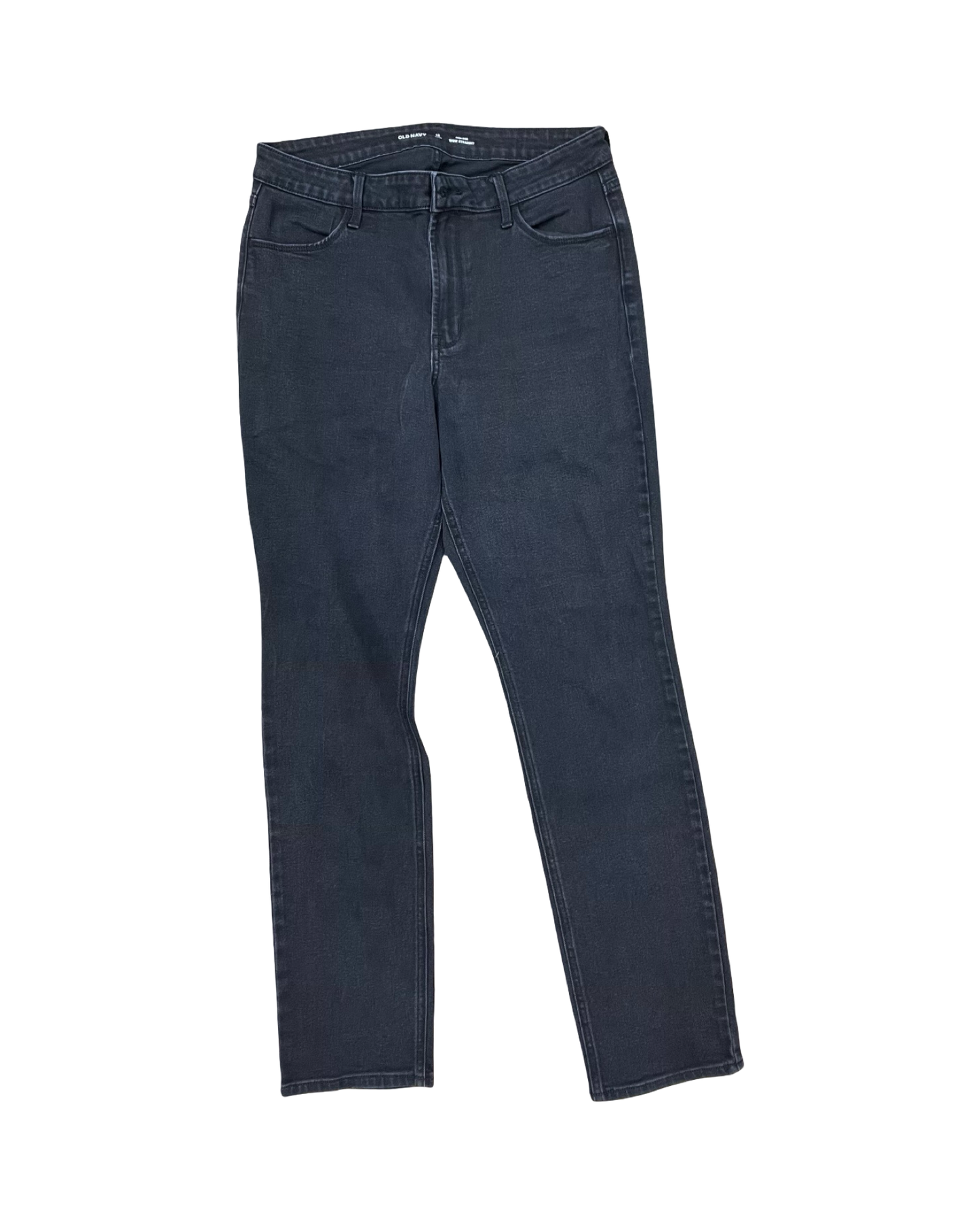 Jeans Straight By Old Navy In Black, Size:12L