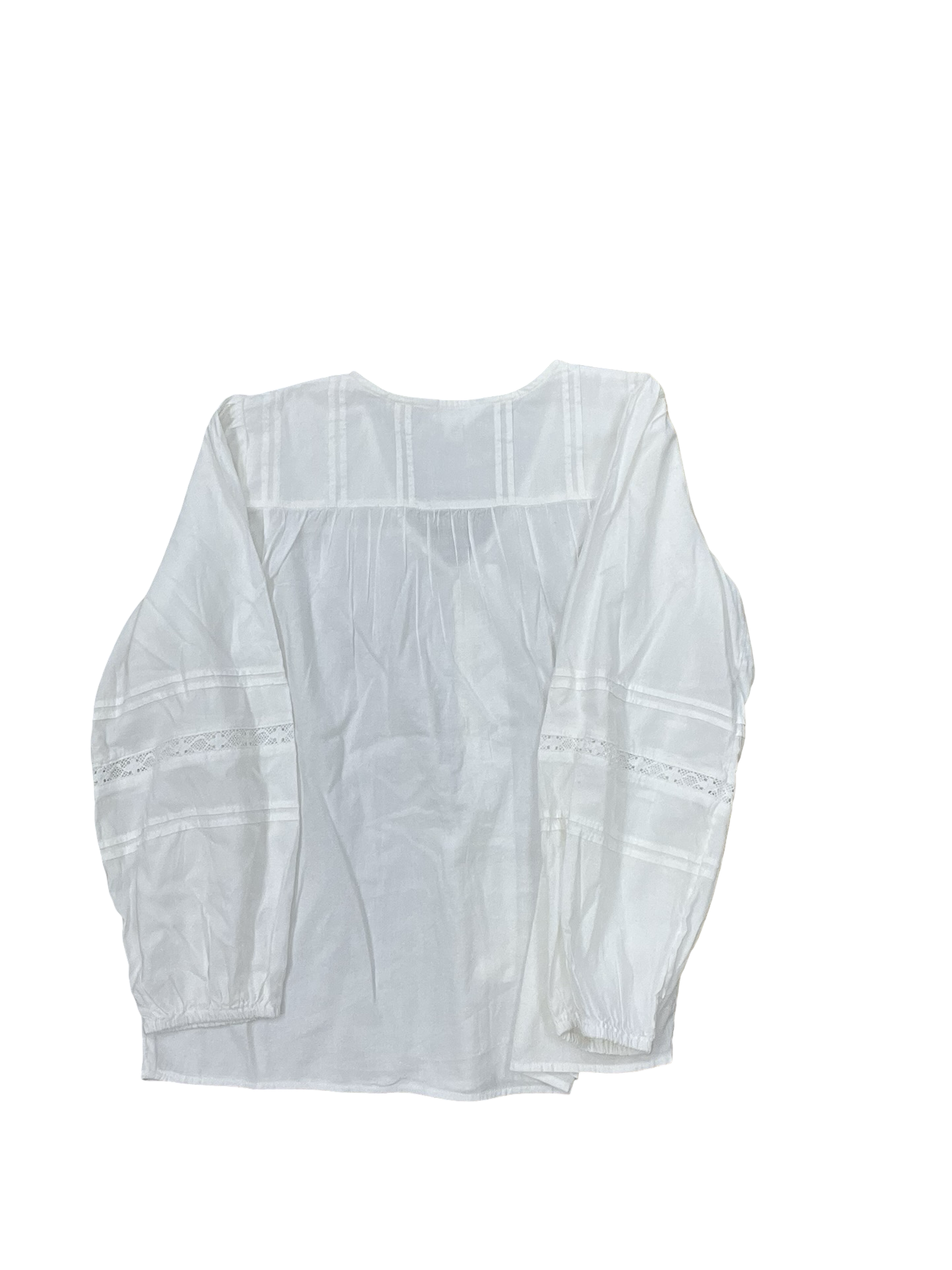 Blouse Ls By Time And Tru In White, Size:Xs