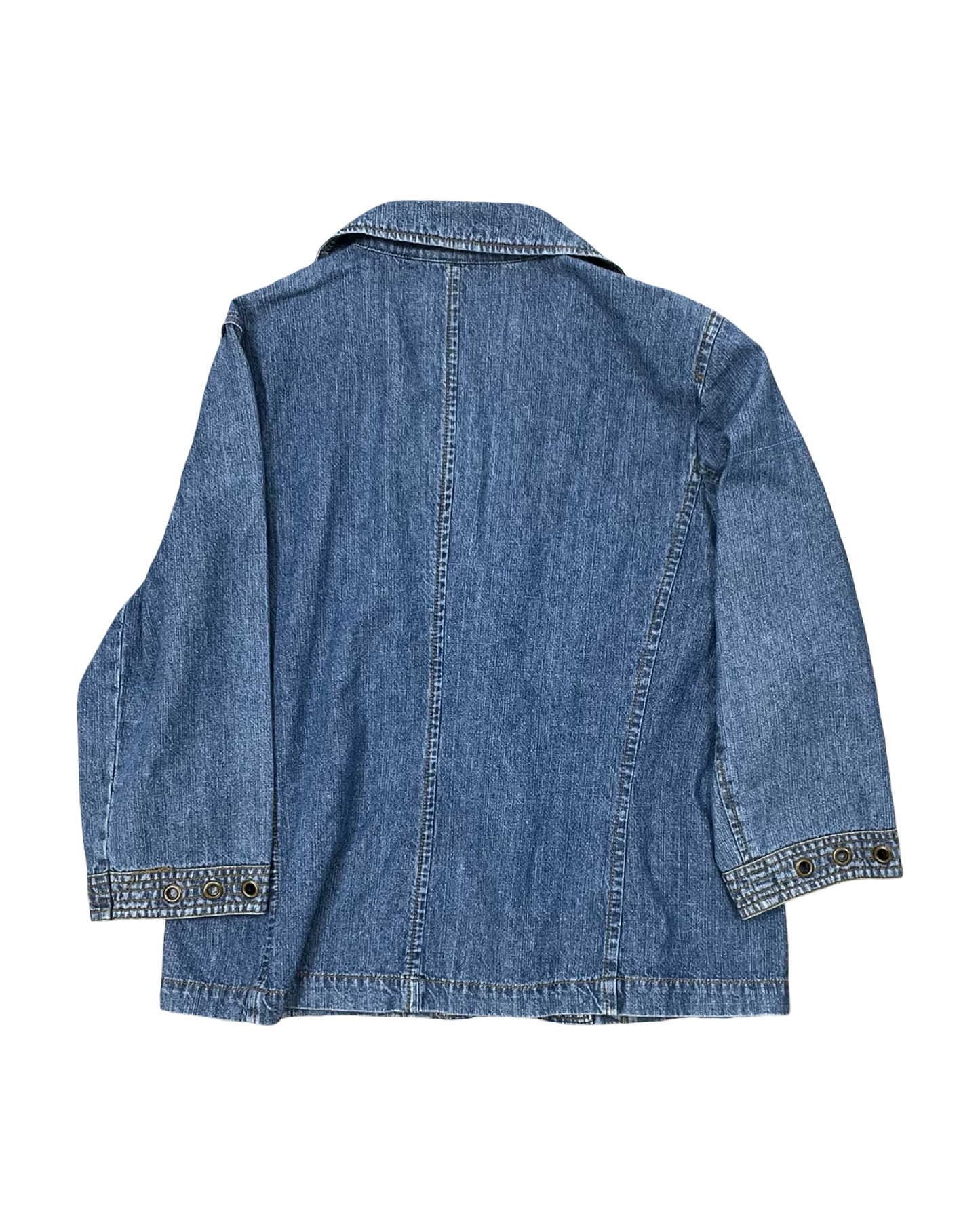 Jacket Denim By Coldwater Creek In Blue Denim, Size:M