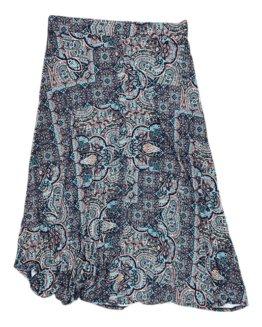 Skirt Maxi By Westport In Blue & Green, Size:Xl
