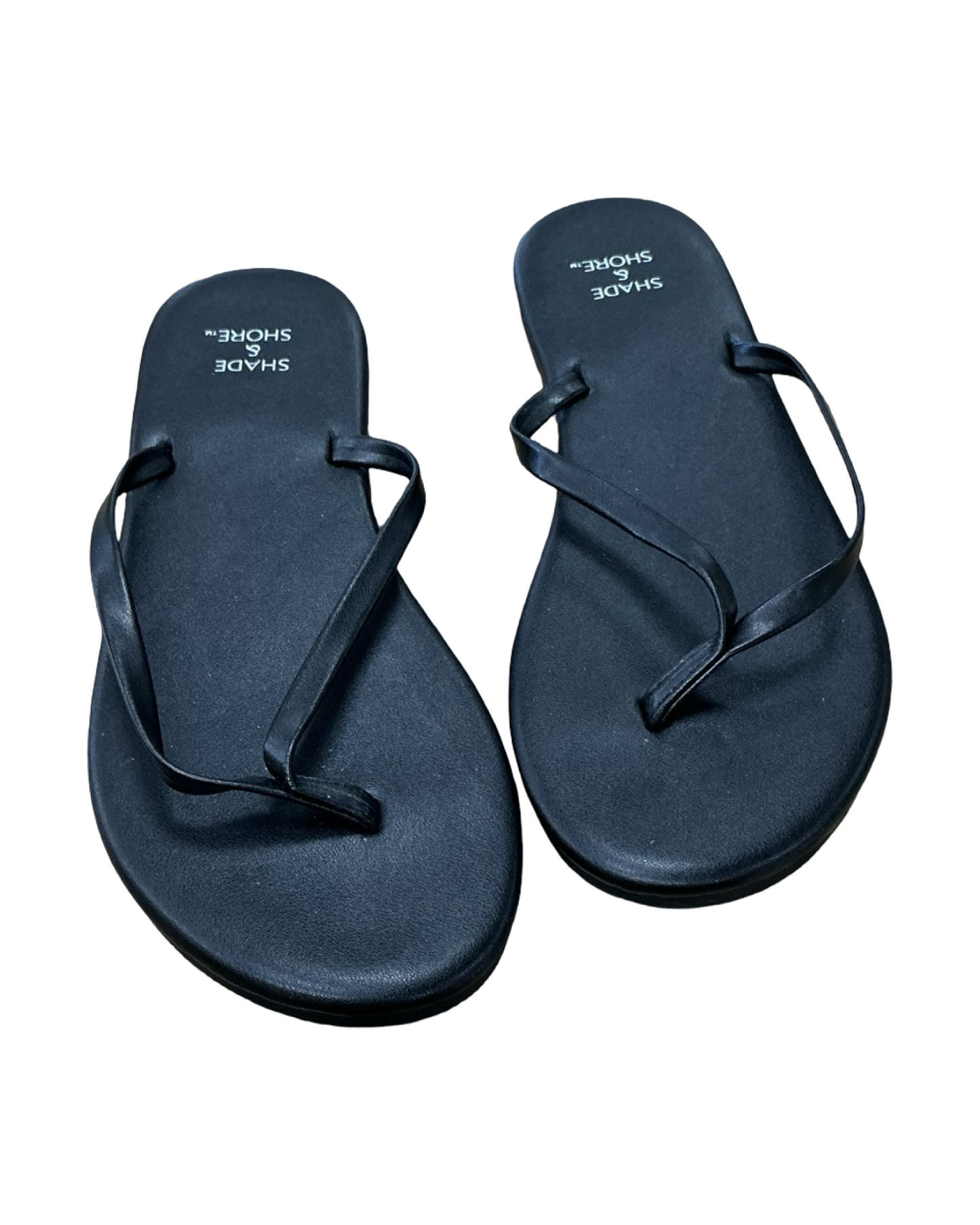 Sandals Flip Flops By Shade & Shore In Black, Size:7