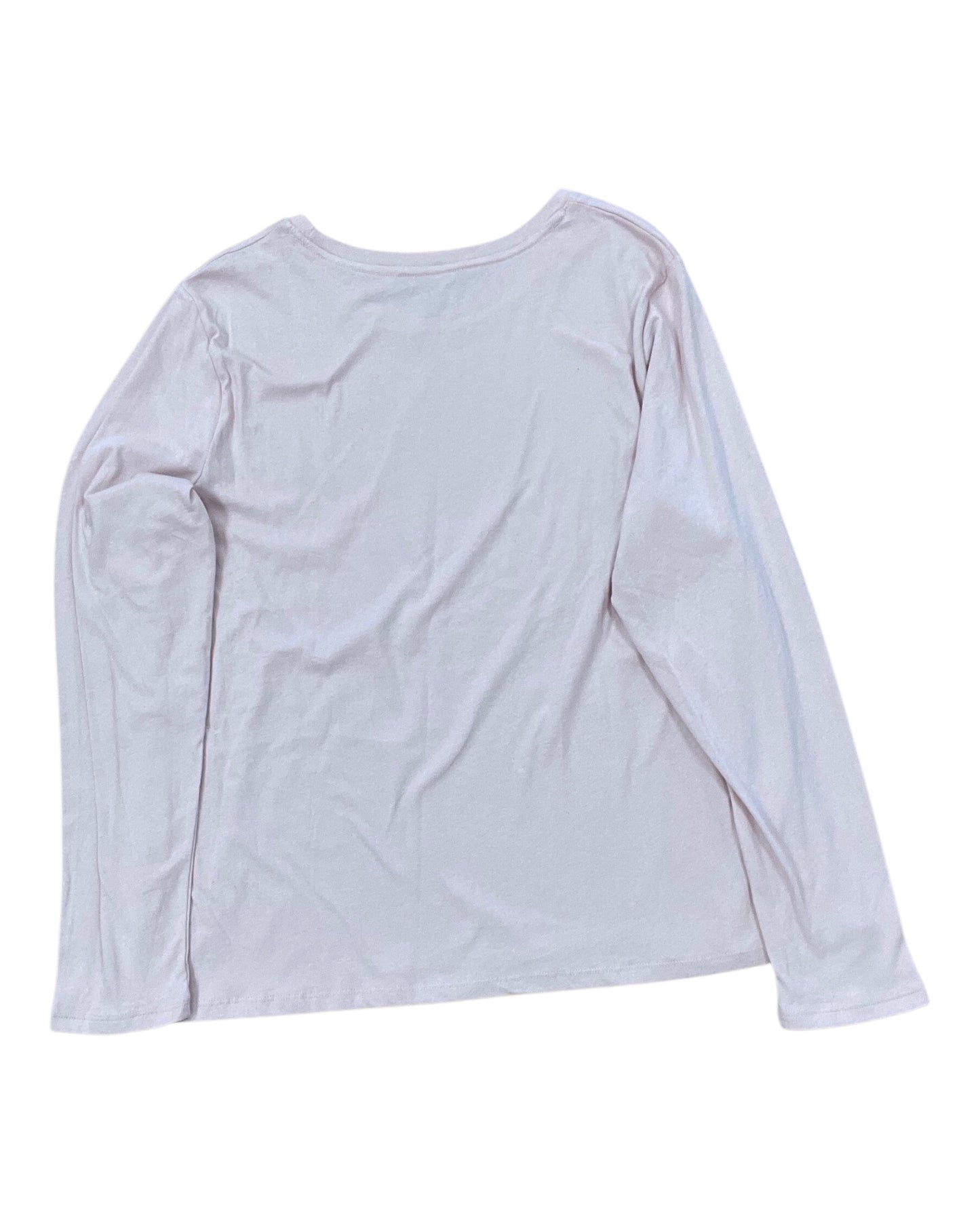 Top Ls Basic By Time And Tru In Pink, Size:Xl