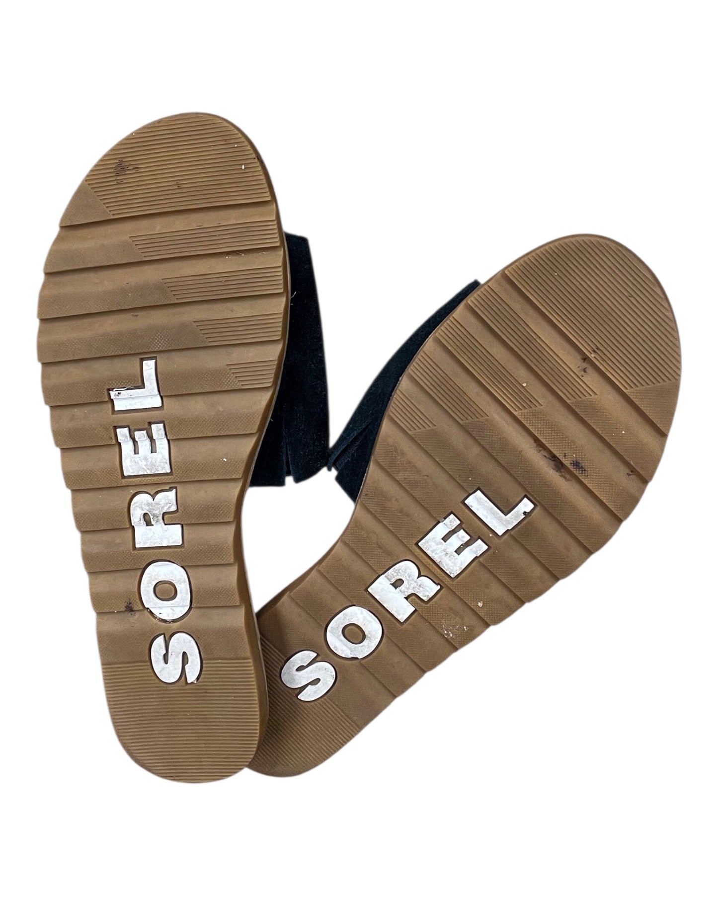 Sandals Flats By Sorel In Black, Size:9