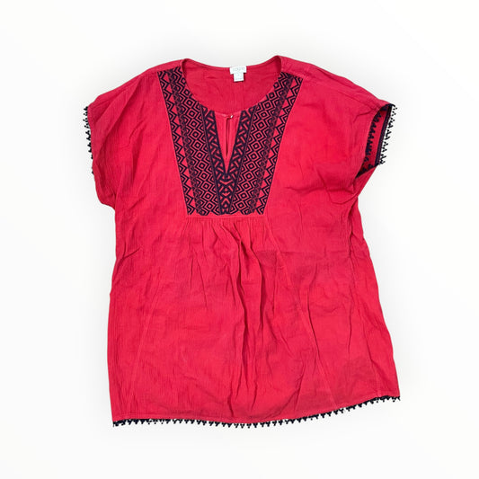 Top Ss By J. Crew In Red, Size:S