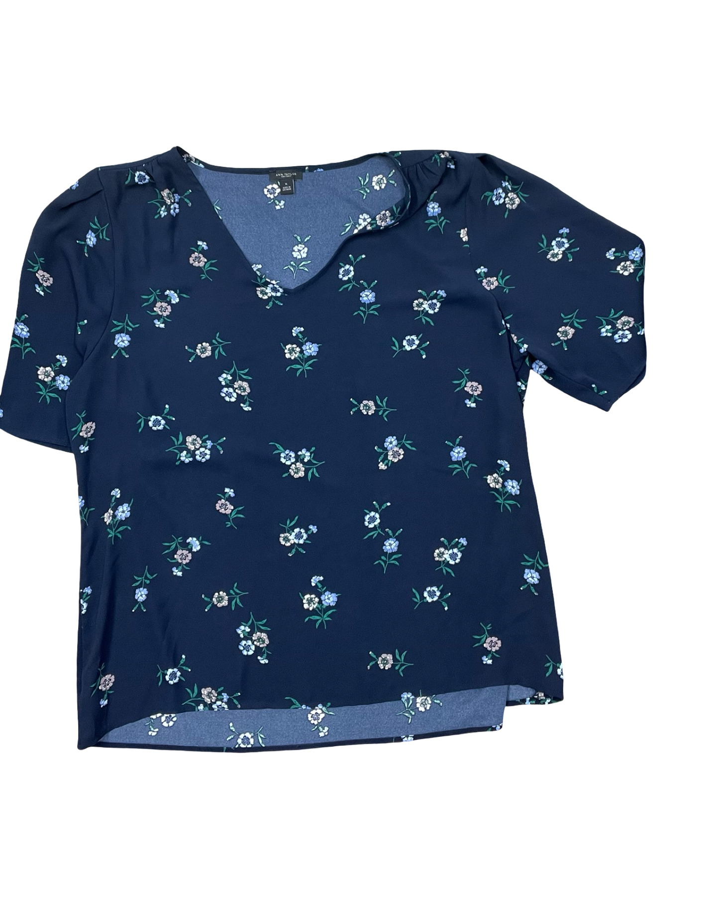 Top Ss By Ann Taylor In Navy, Size:Xl