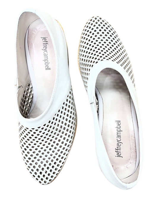 Shoes Heels Block By Jeffrey Campbell In White, Size:8