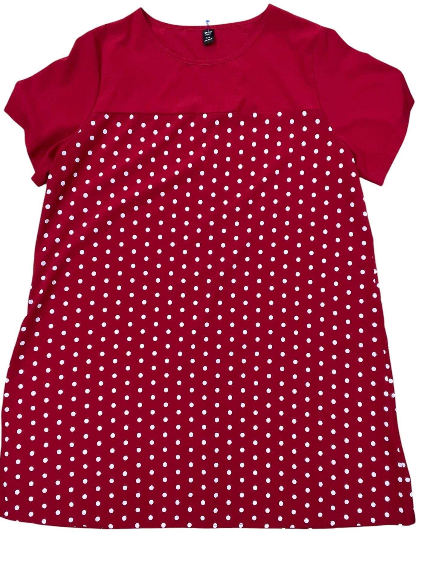 Dress Casual Midi By Shein In Red, Size:3