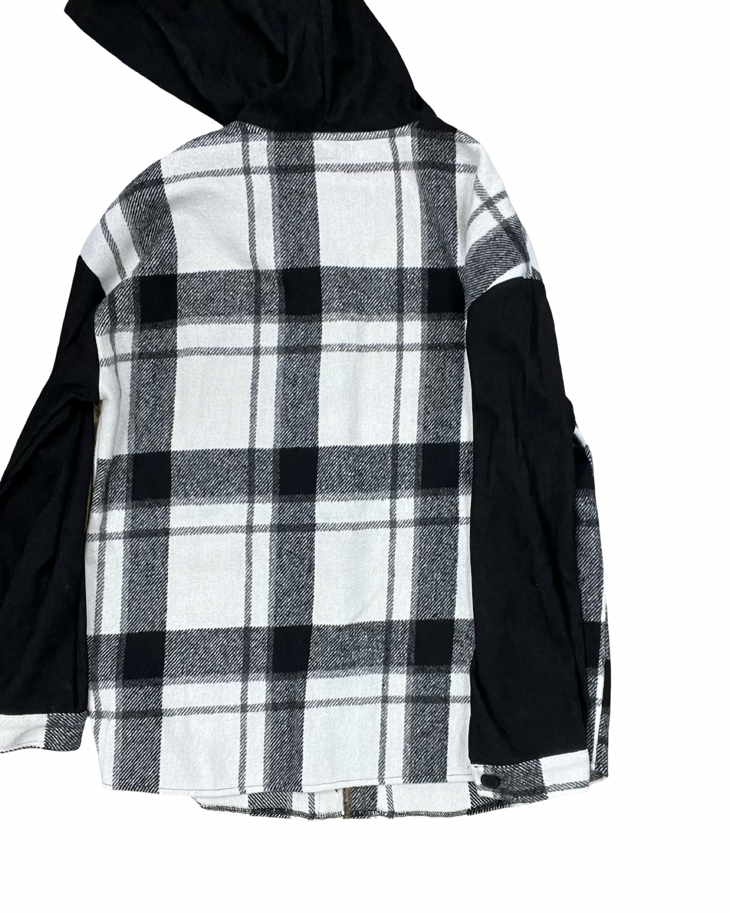 Jacket Shirt By Shein In Black & White, Size:L