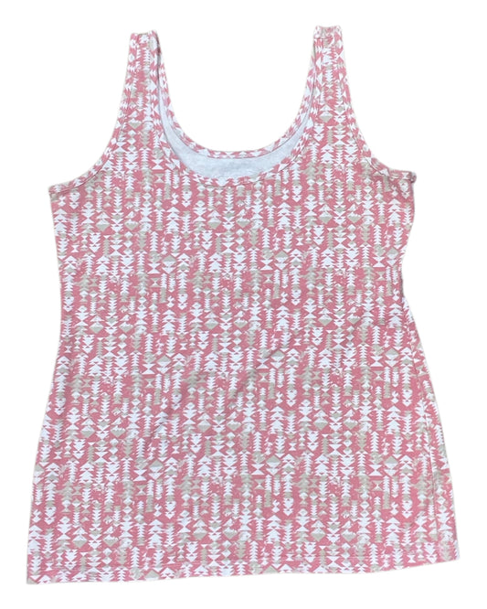 Tank Top By Maurices In Pink & Tan, Size:L