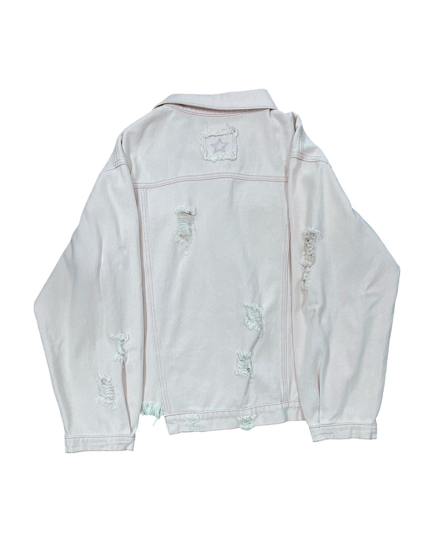Jacket Denim By Pol In Pink Denim, Size:Xl