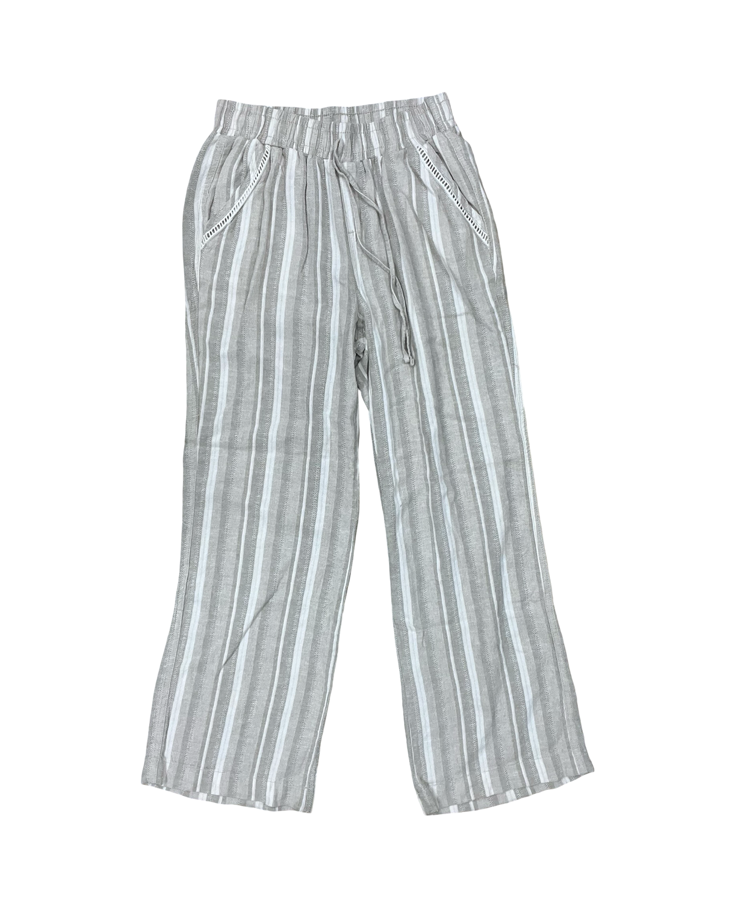 Pants Lounge By Briggs In Cream & Tan, Size:S
