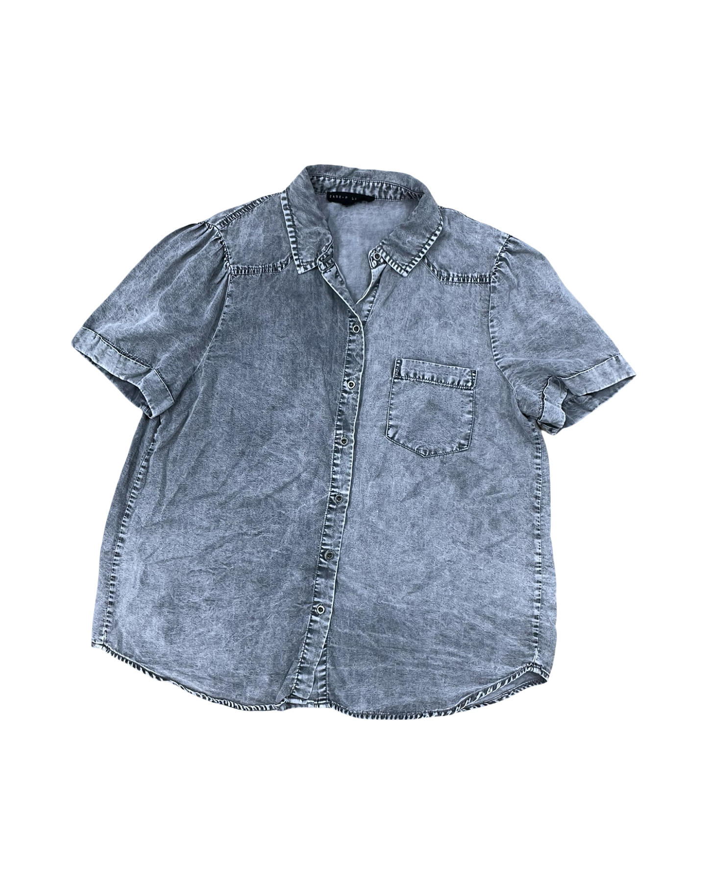 Blouse Ss By Jane And Delancey In Grey, Size:M