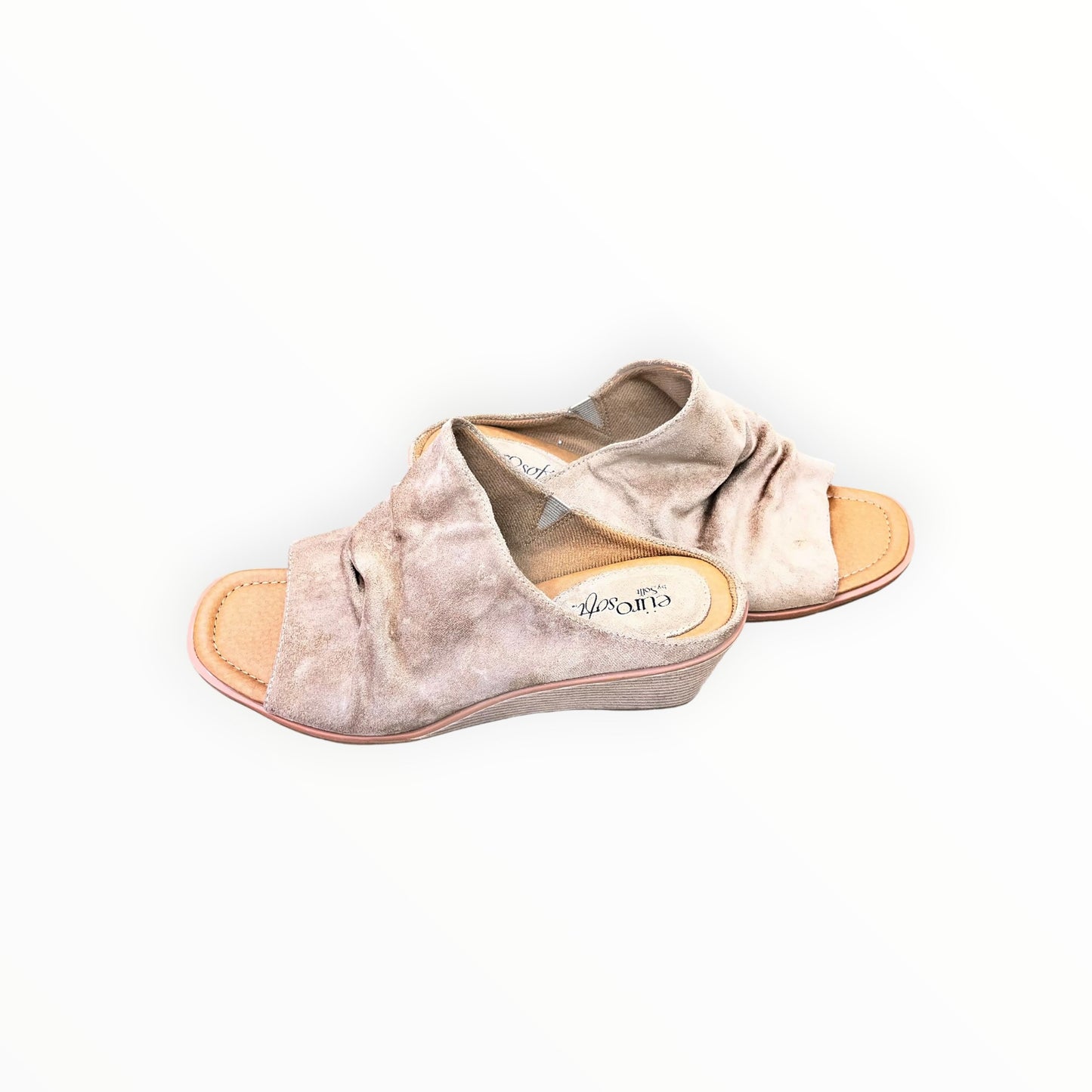 Sandals Heels Platform By Sofft In Tan, Size:9.5