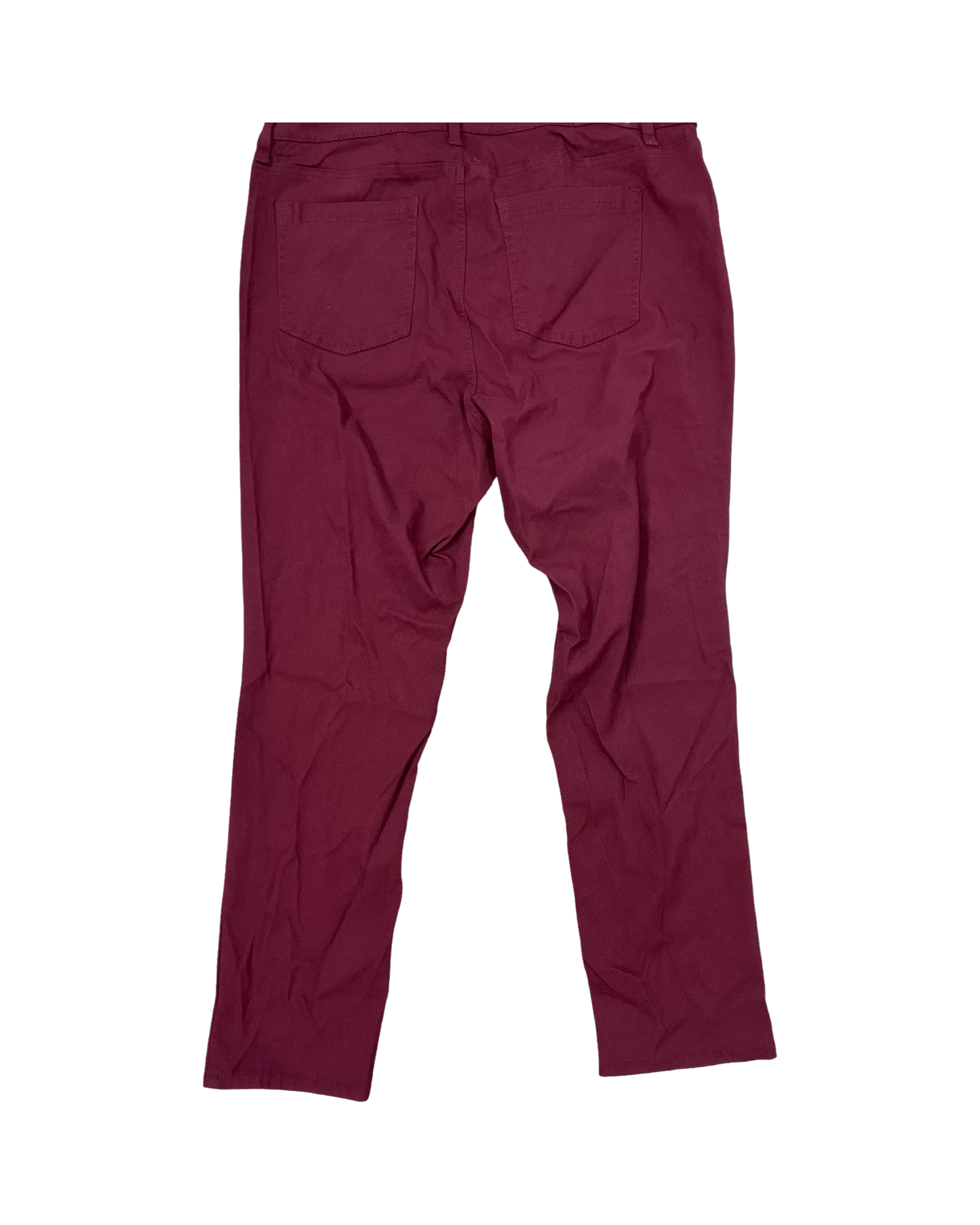 Jeans Straight By Clothes Mentor In Maroon, Size:20