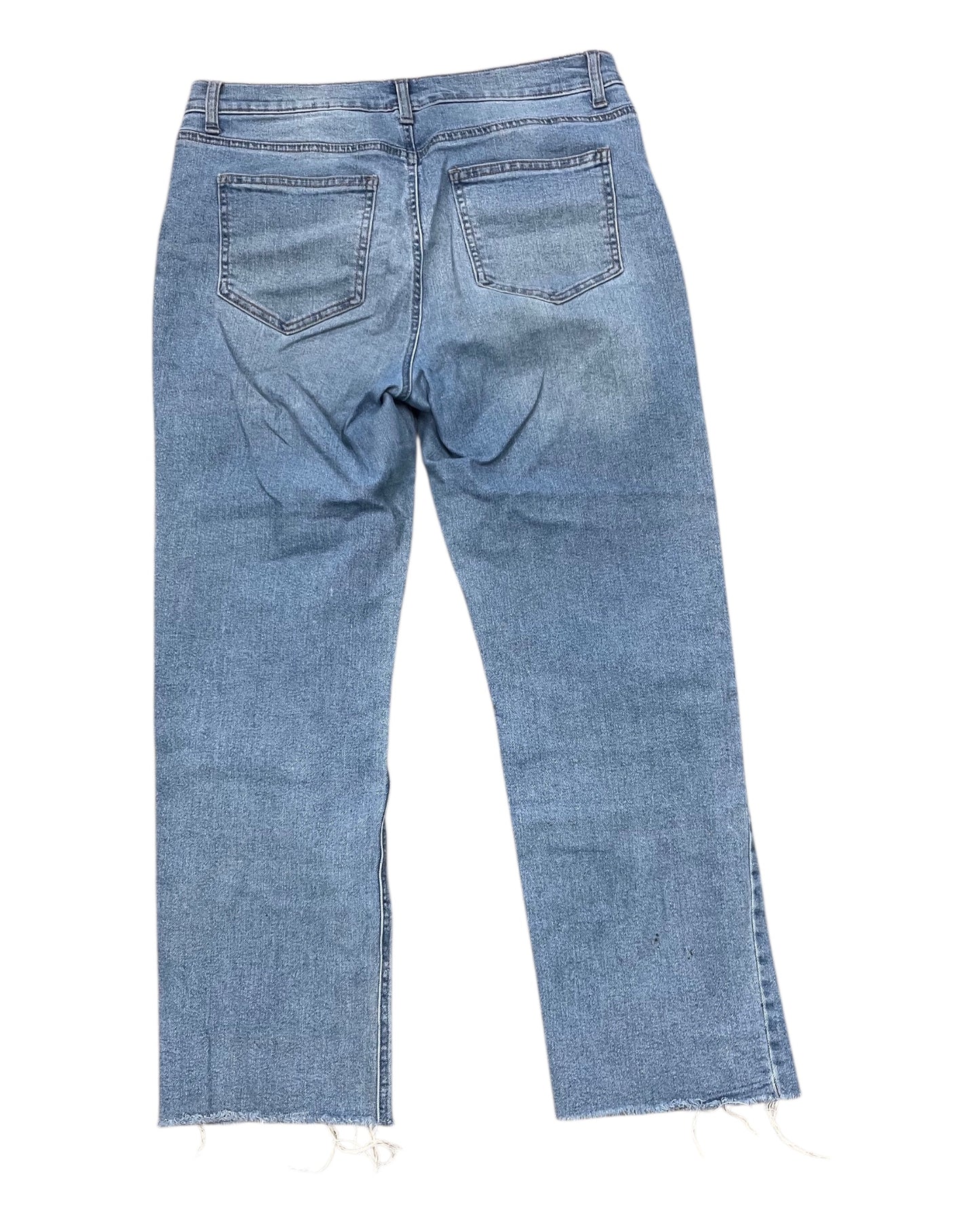 Jeans Straight By Just Black In Blue Denim, Size:8