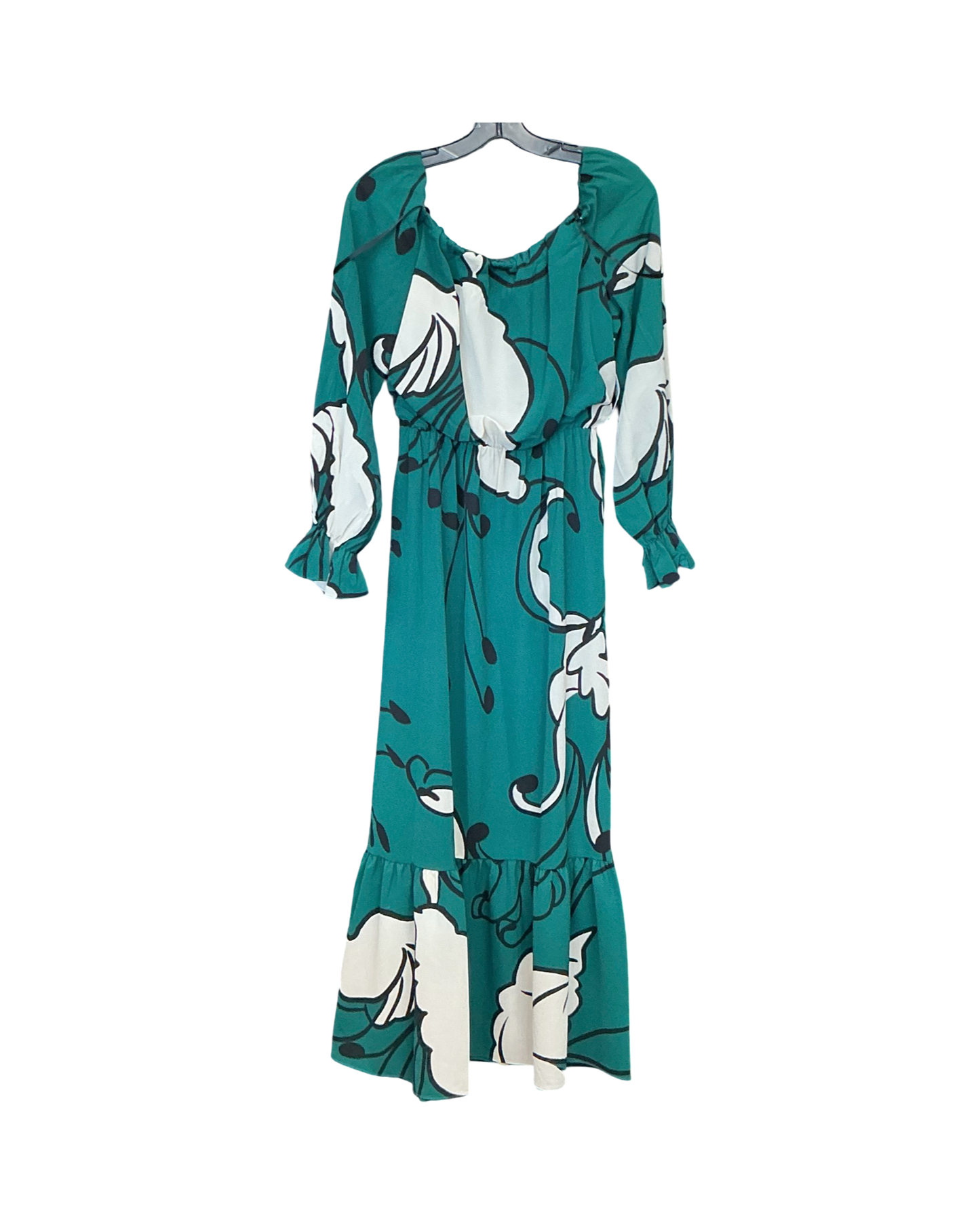 Dress Party Long By Premier Amour In Green & White, Size:S