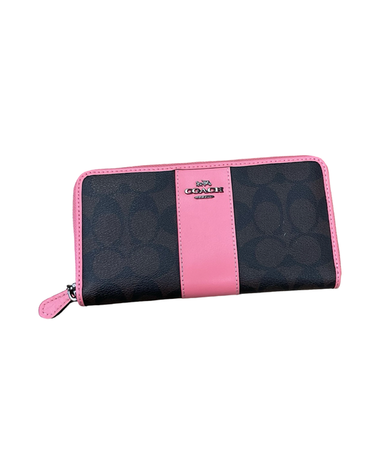 Wallet Designer By Coach In Brown & Pink, Size:Medium