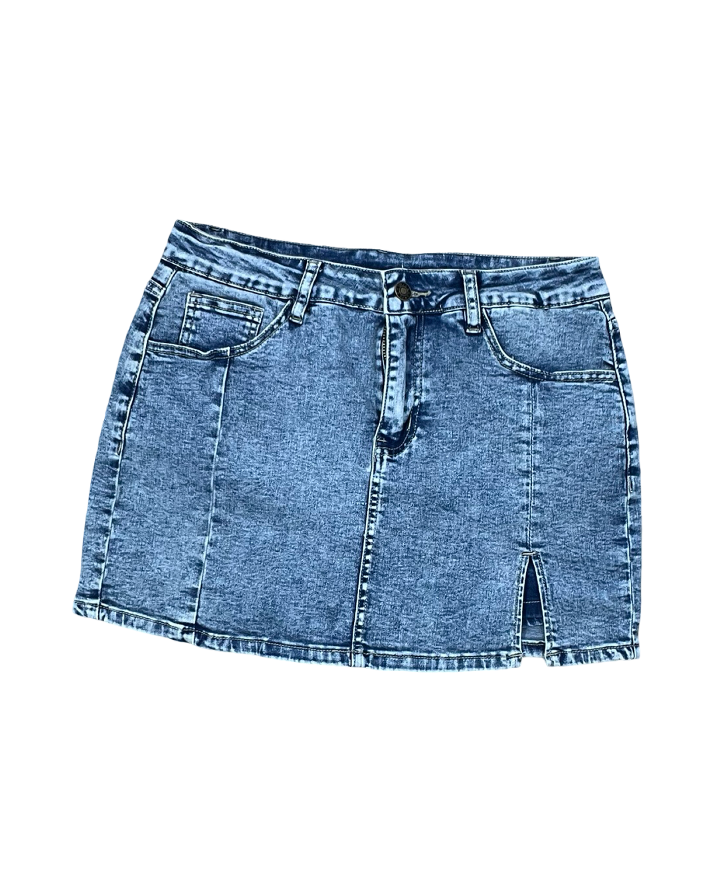 Skort By Clothes Mentor In Blue Denim, Size:M