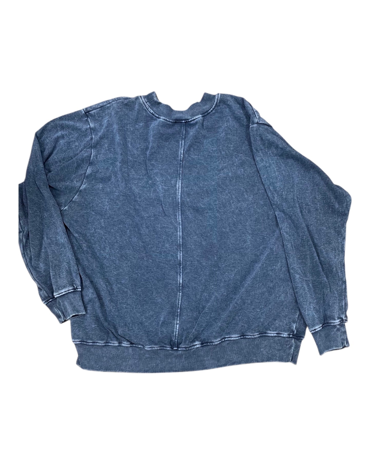 Sweatshirt Crewneck By Clothes Mentor In Blue, Size:M
