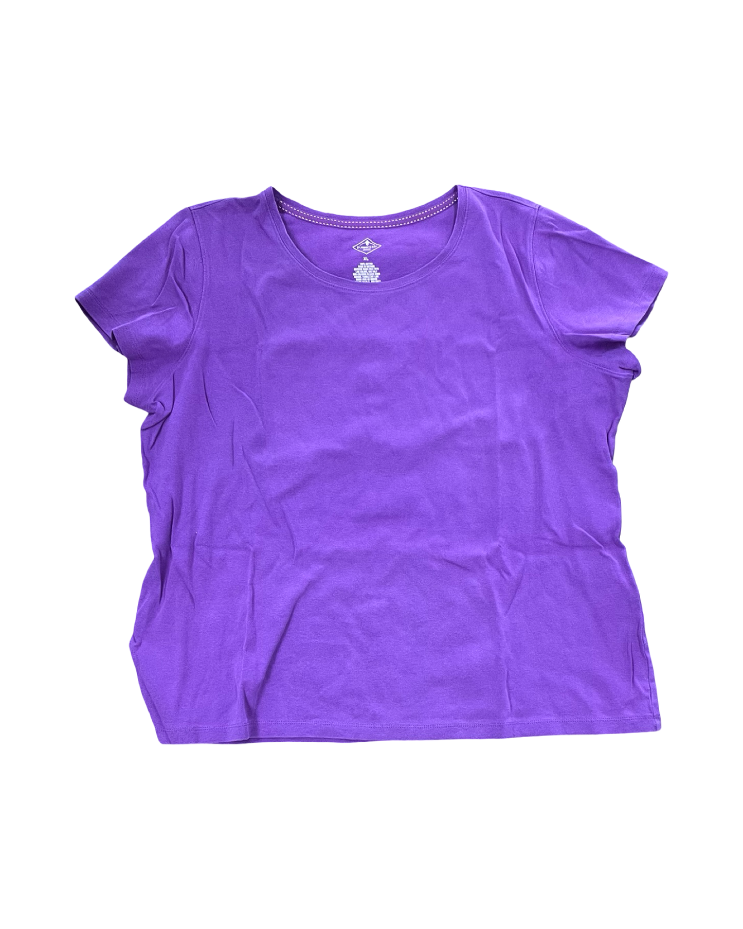 Top Ss Basic By St Johns Bay In Purple, Size:Xl