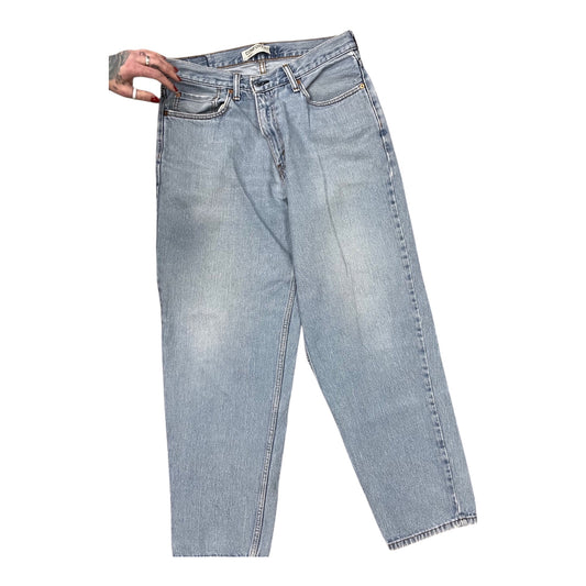 Jeans Wide Leg By Levis In Blue Denim, Size:18