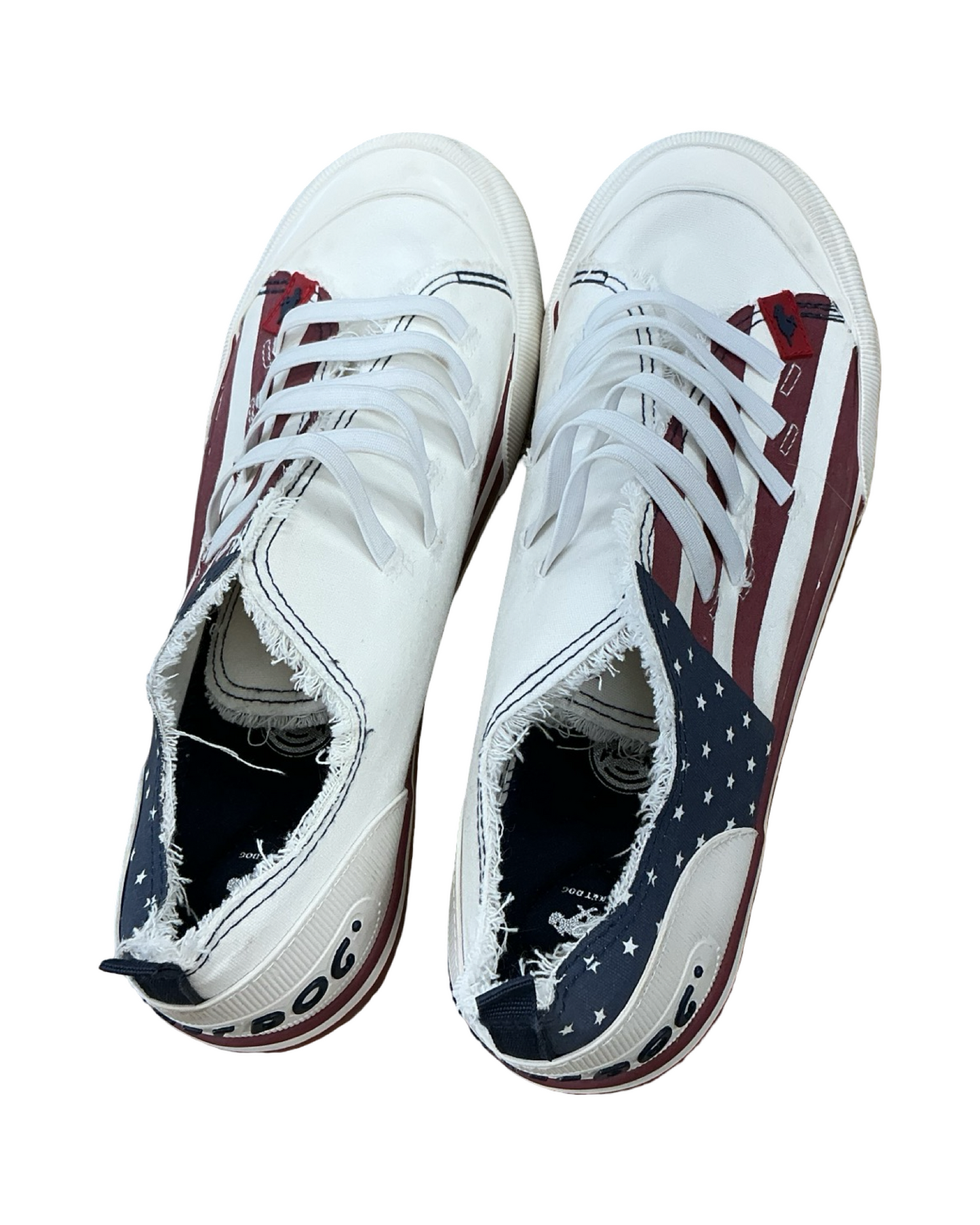 Shoes Sneakers By Rocket Dogs In Blue Red & White, Size:10