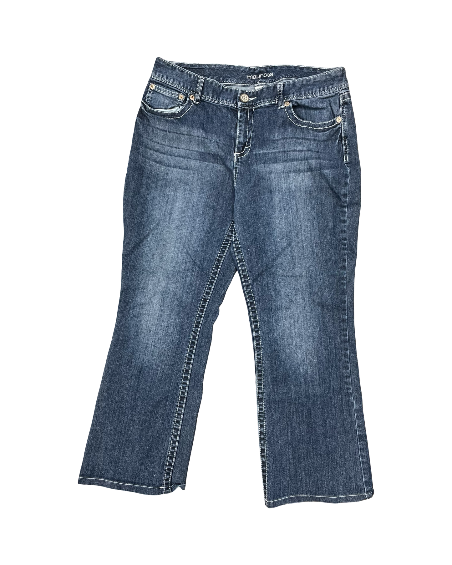 Jeans Wide Leg By Maurices In Blue Denim, Size:16