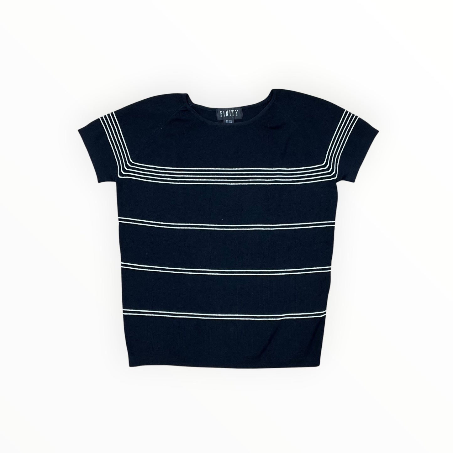 Top Ss By Finity In Black & White, Size:L