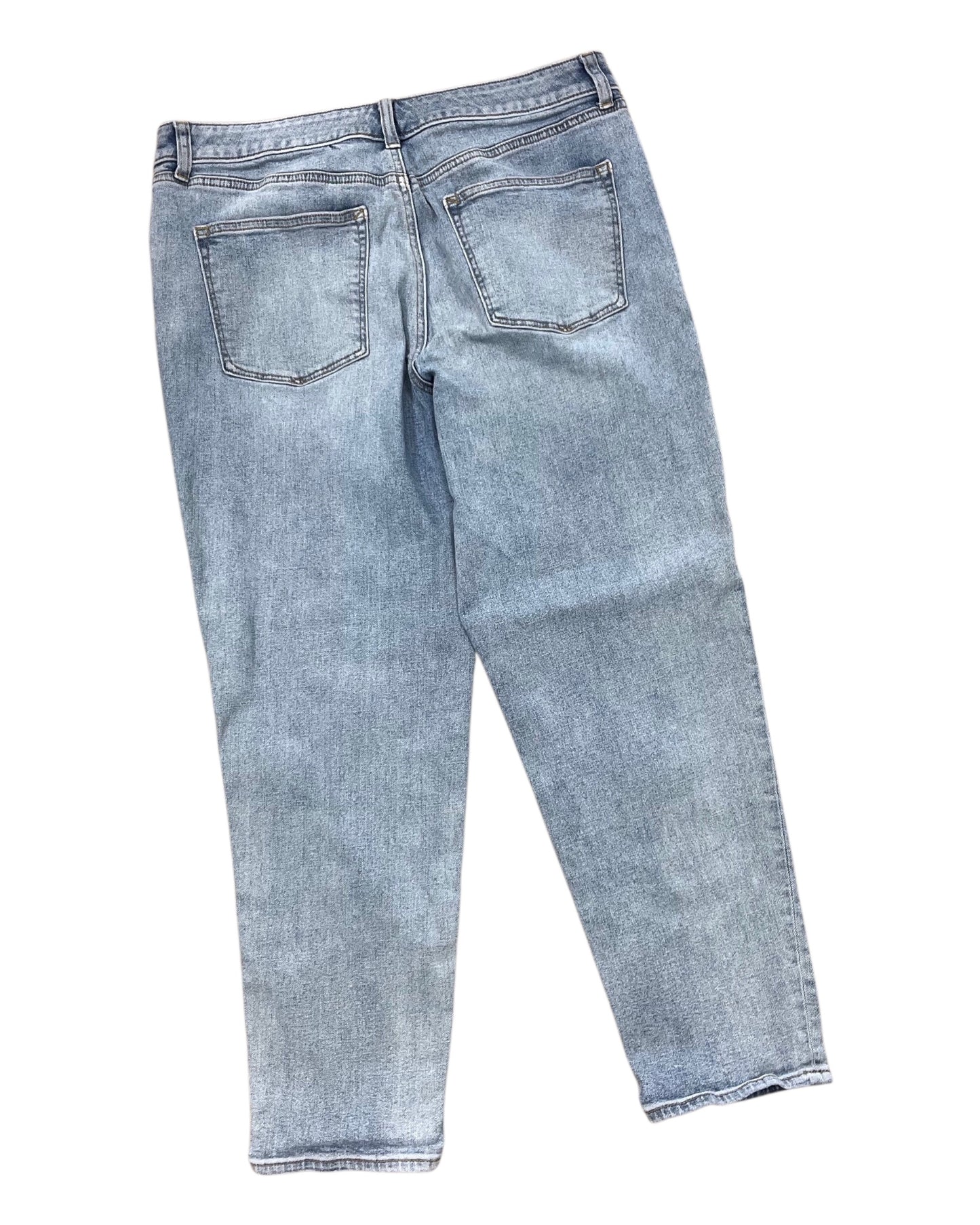 Jeans Straight By Talbots In Blue Denim, Size:12