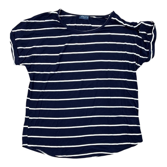 Top Ss By Scarlett In Blue & White, Size:2X