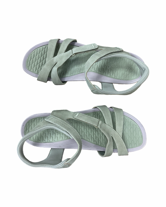 Sandals Flats By Bare Traps In Green, Size:9